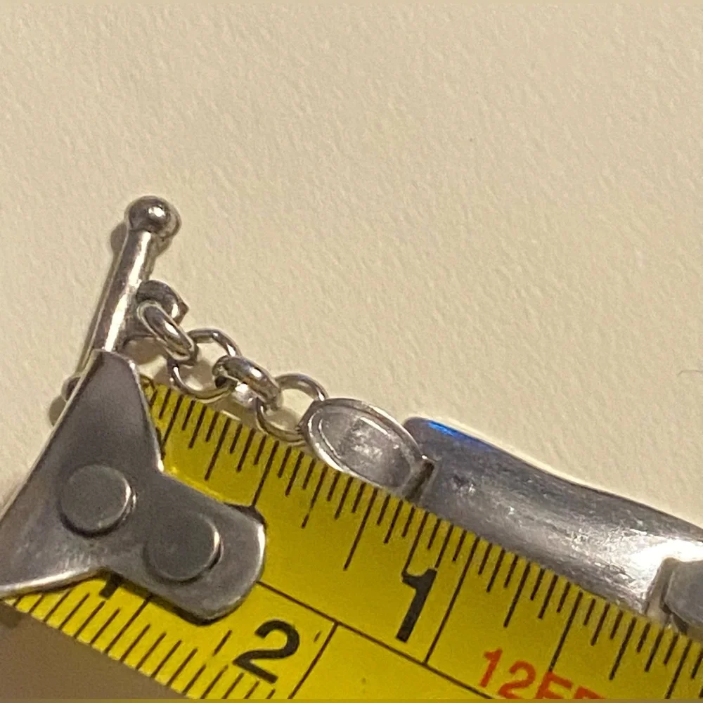 LAST CHANCE 🔥 Engraveable Silver Tone Panel Bracelet #7458 - Picture 8 of 8